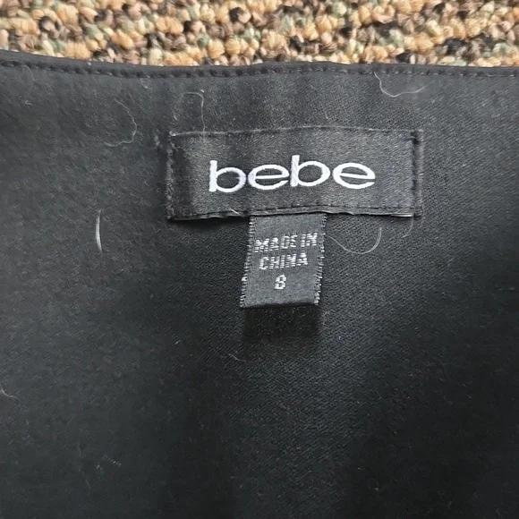 Bebe Classic Black Dress Pants With Pleats Around Waist - Picture 4 of 6